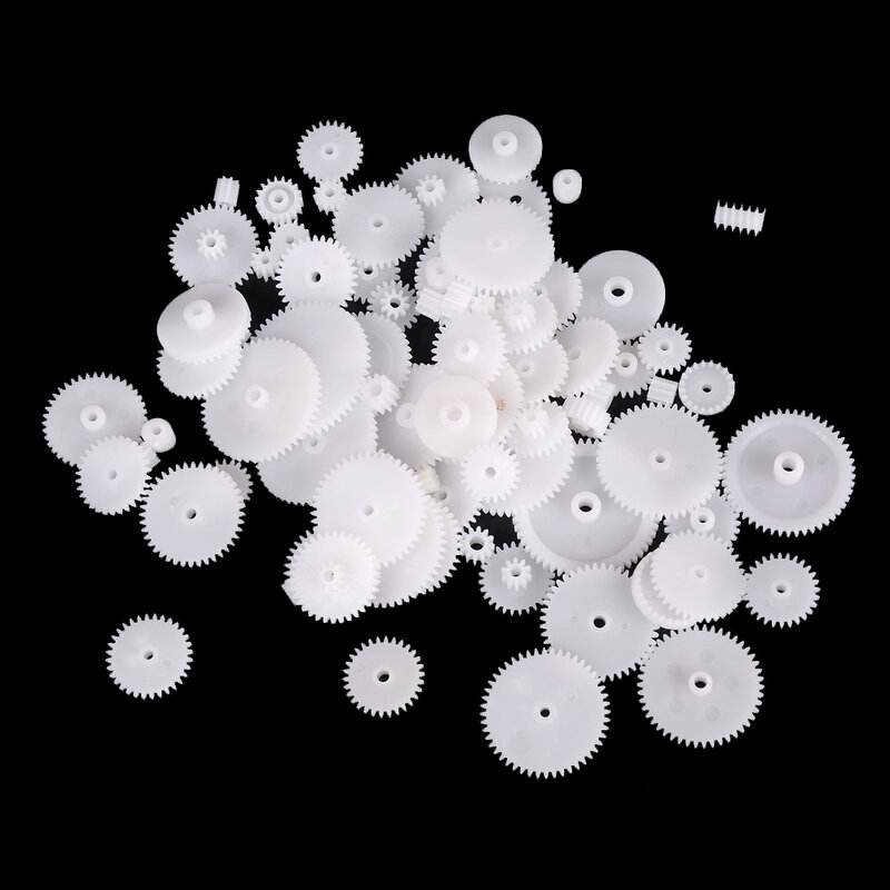 58pcs/set Toothed Wheels WSFS Gears Plastic All Module 0.5 Robot Parts 58 Styles