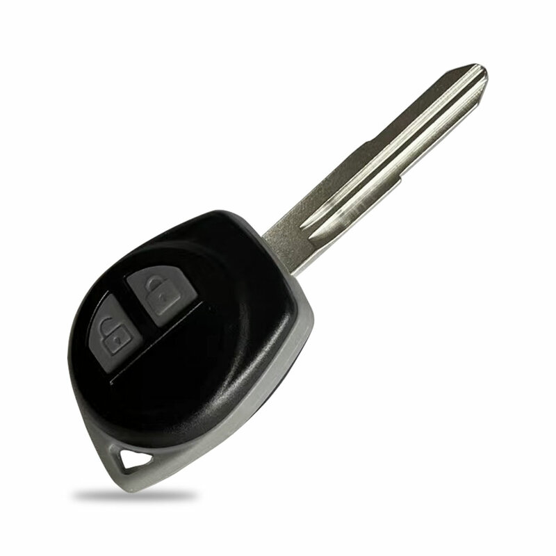 Xnrkey 2 Knoppen Vervanging Remote Autosleutel Shell Voor Suzuki Grand Vitara Swift HU133R/TOY43/SZ11R Blade Rubber knop Sleutel