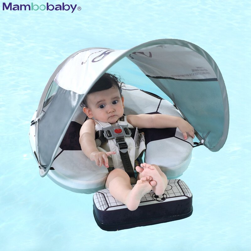 Mambobaby ลูกทุ่นลอยน้ำโกหกว่ายน้ำว่ายน้ำทารกเอวห่วงว่ายน้ำเด็กวัยหัดเดิน Swim Trainer Non-Inflatable Buoy สระว่ายน้ำอุปกรณ์เสริมของเล่น