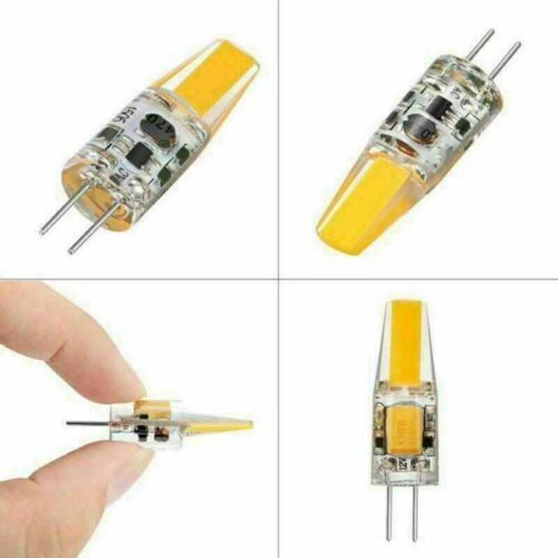 10PCS NEW Dimmable Mini G4 LED COB Lamp 6W Bulb AC DC 12V 220V Candle Lights Replace 30W 40W Halogen for Chandelier Spotlight