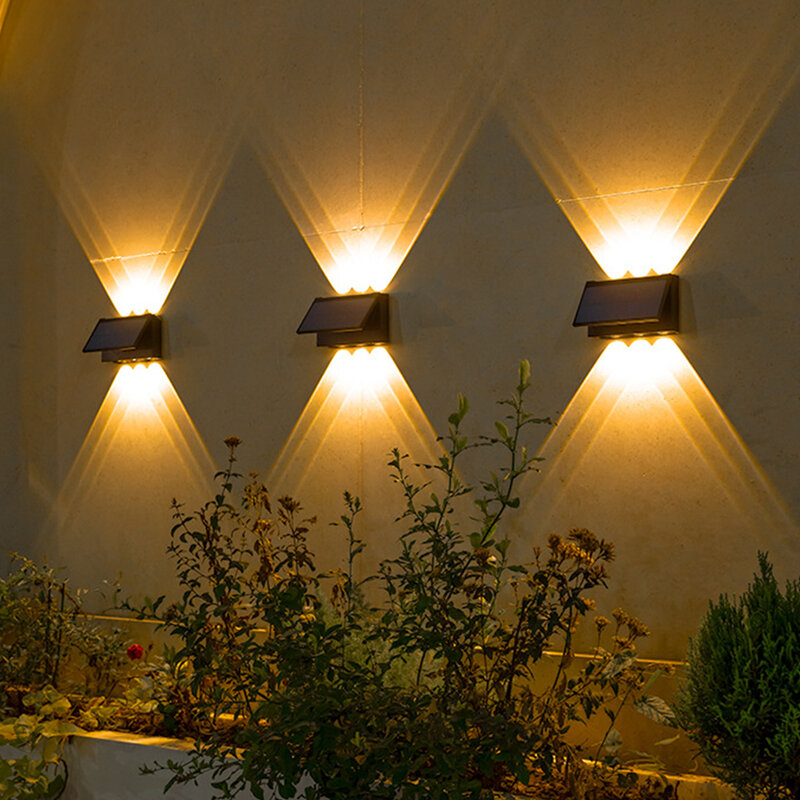 Luz LED Solar de pared impermeable, lámpara de pared para Villa, Patio, arandela de pared, decoración de paisaje de jardín para el hogar, luz Solar para exteriores, nuevo