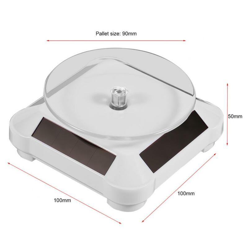 Solar Display Stand Auto Rotating Turntable Stand Necklace Bracelet Watch Display Solar Showcase Jewelry Display Plates