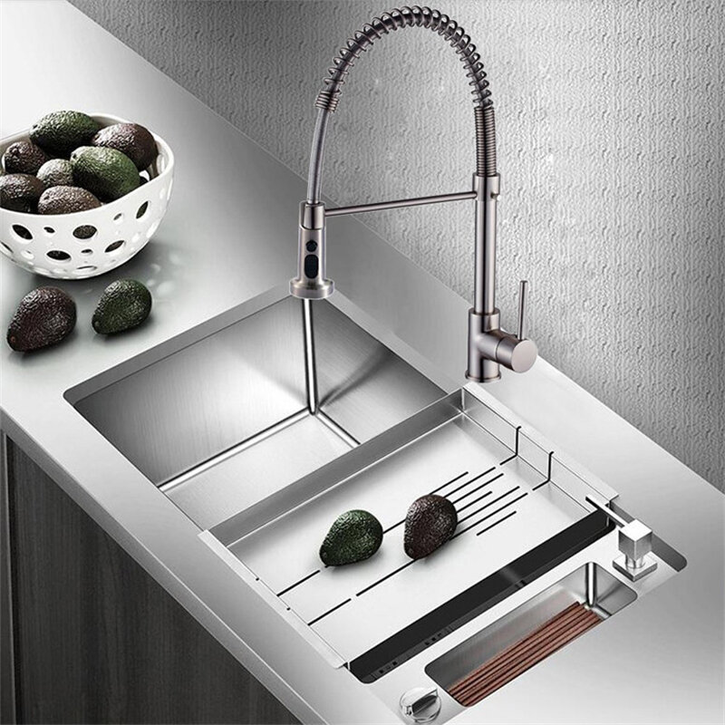 61016 keuken badkamer kraan trekken douchekop waterspray vervangende kop sprinkler keuken accessoires