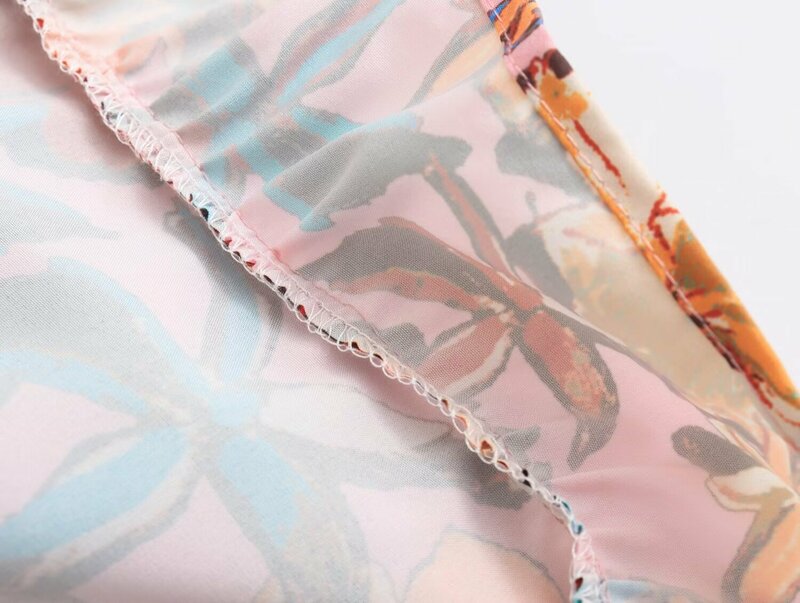 Conjunto de falda de camisola bohemio para mujer, traje Midi informal de 2 piezas con estampado Floral para vacaciones en la playa, Verano
