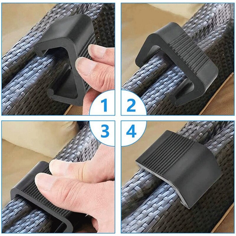 10 Stuks Tuinmeubelen Clips Anti-Misvormde Rotan Meubelen Connectoren Voor Buiten Sofa Plastic Klemmen Rieten Stoel