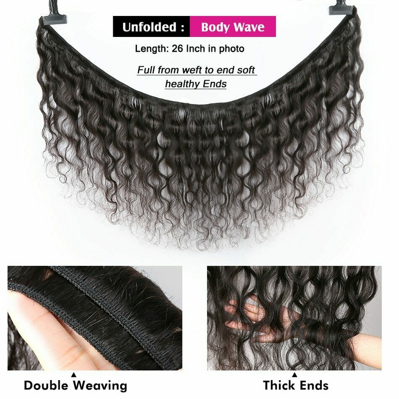 40 Inch Body Wave Bundels 12A Onbewerkte Braziliaanse Menselijk Haar Weave 3 4 Bundels Deal Natuurlijke Kleur 100% Menselijk Haar extensions