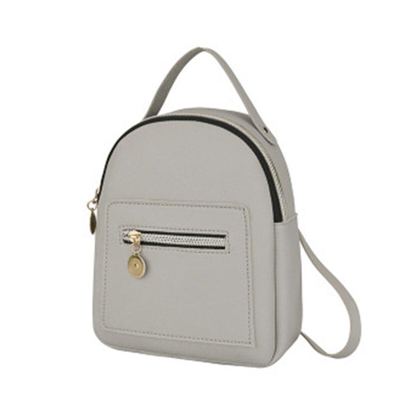 女性用の小さなショルダーストラップ付きの小さなバックパック,革製の携帯電話の財布,ファッショナブル
