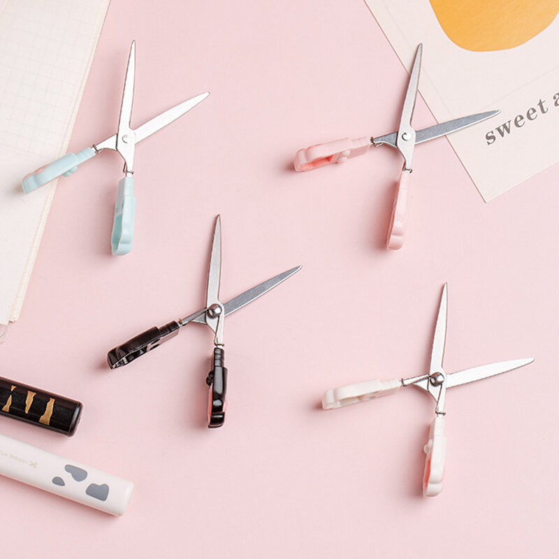 Przenośne Mini kocie nożyczki artystyczne wielofunkcyjne domowe nożyczki ręczne