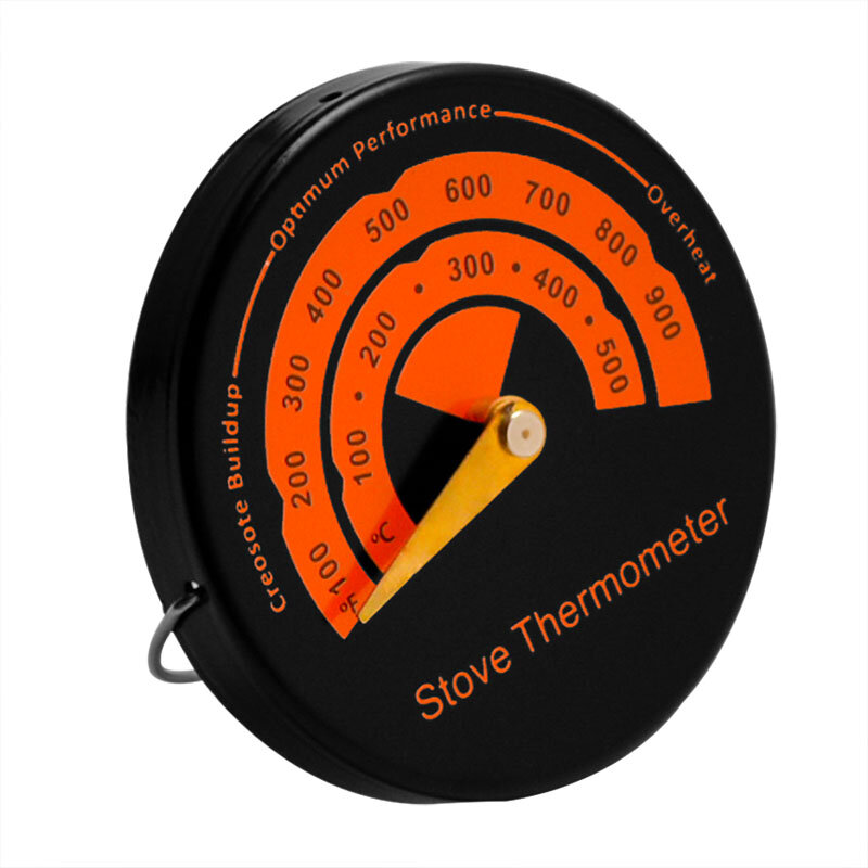 Magnetische Open Haard Ventilator Kachel Thermometer Voor Hout Houtkachel Barbecue Oven Kachel Brand Indicator Temperatuurmeter Gereedschap