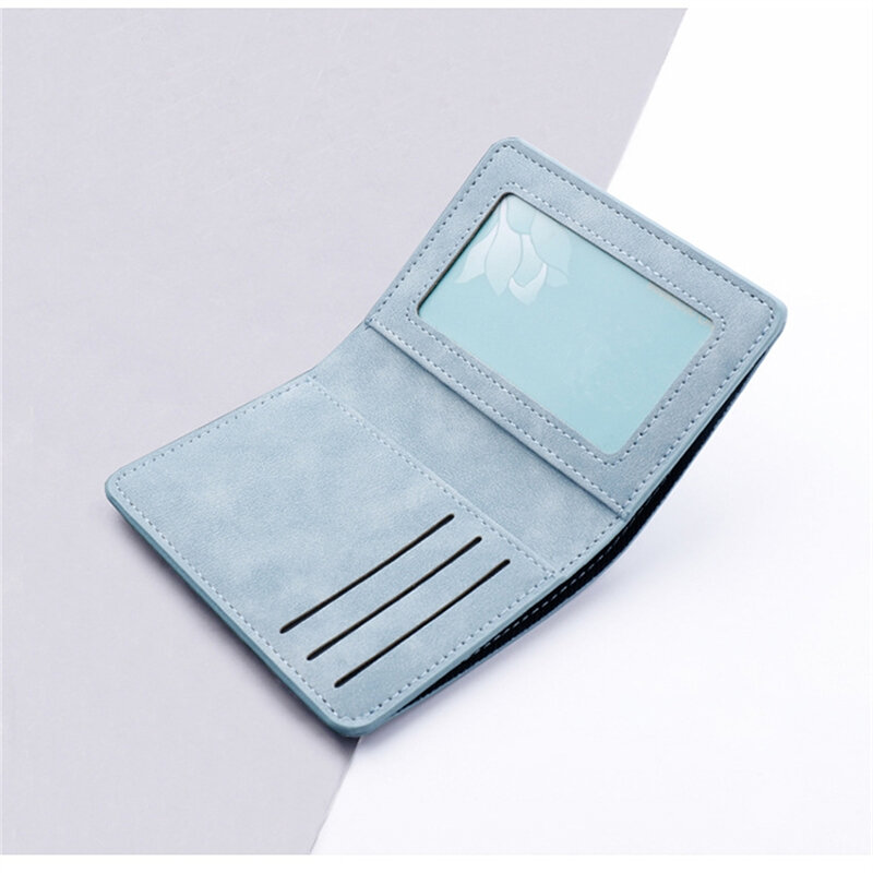 2023 New Style Mini Thin Men Wallet Card Holder Men's Purse Coin Pouch Card Holder Short Vertical Pu Leather Wallet