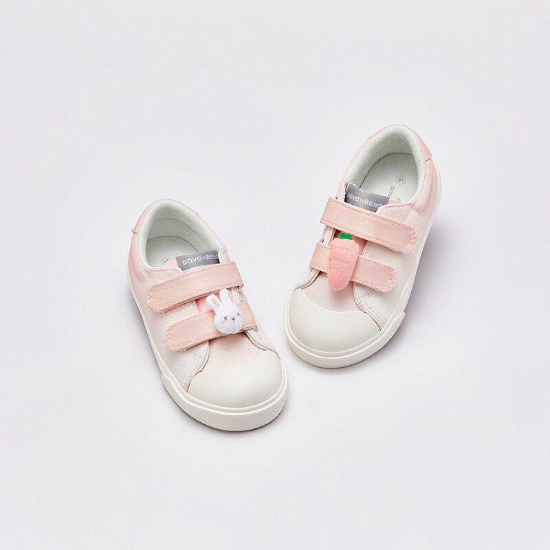 Детская парусиновая обувь Dave Bella, розовые кроссовки для мальчиков и девочек, Повседневная дышащая обувь для детей, обувь для отдыха DB1248113