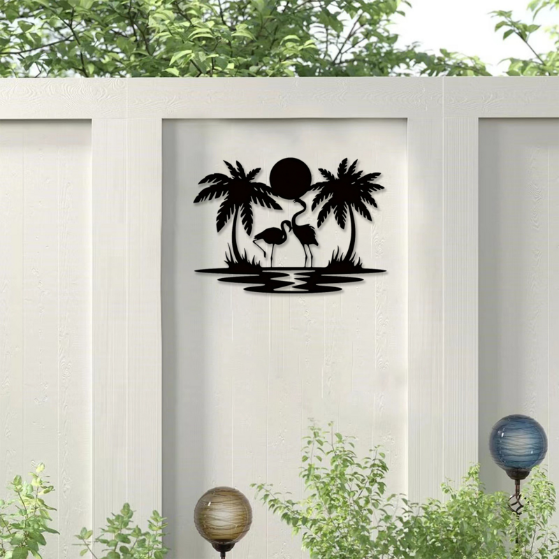 CIFVADECO-Panneau mural de palmier en métal, décor de maison, cadeaux pour chambre à coucher, salon
