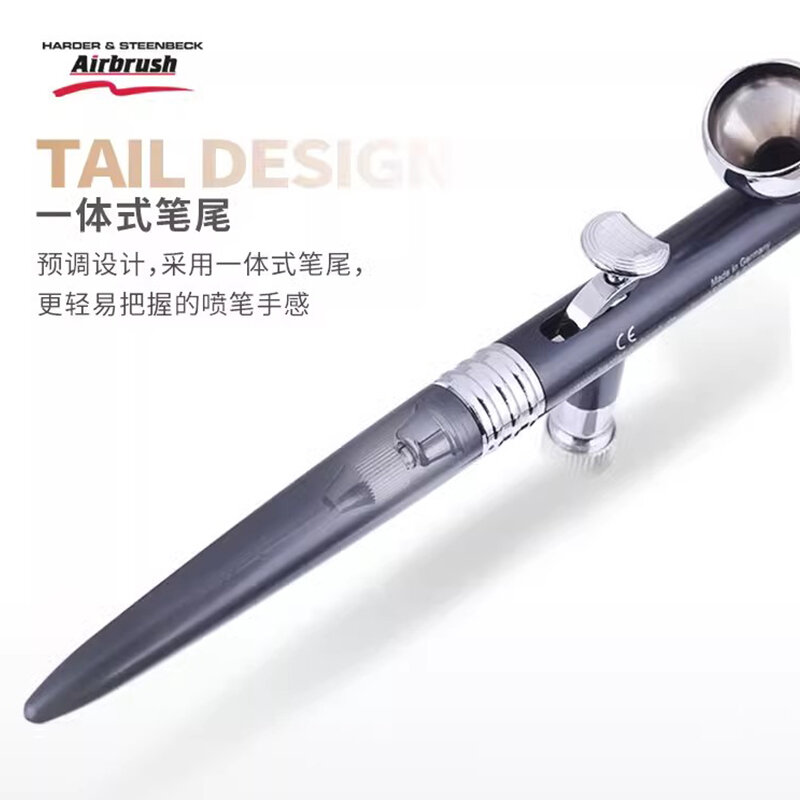 HARDER&STEENBECK Evolution Alplus 0.2mm+0.4mm Caliber Aluminum body Lightweight design Model double-action airbrush