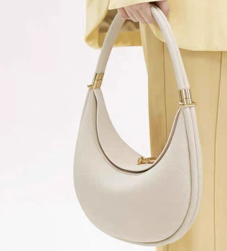 Songmont Damen Luxusmarke Mode Mond Tasche Single Shoulder Achsel Tasche Umhängetasche