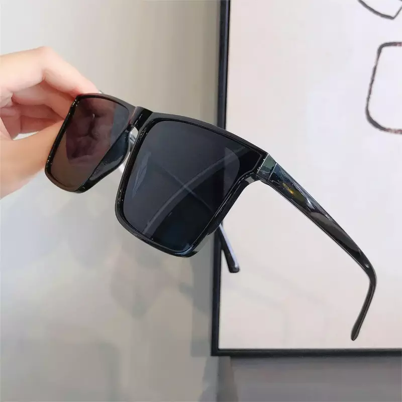 Kacamata hitam persegi mode baru kacamata hitam Pria Wanita desainer mewah uniseks kacamata hitam antik klasik pria UV400 Oculos De Sol