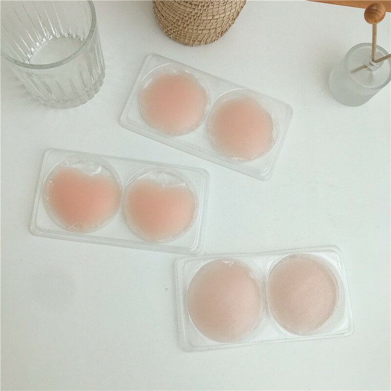 Real photo of new breast patch anti-bump nipple patch breast patch ultrathin breathable silicone swimming invisible breast patch