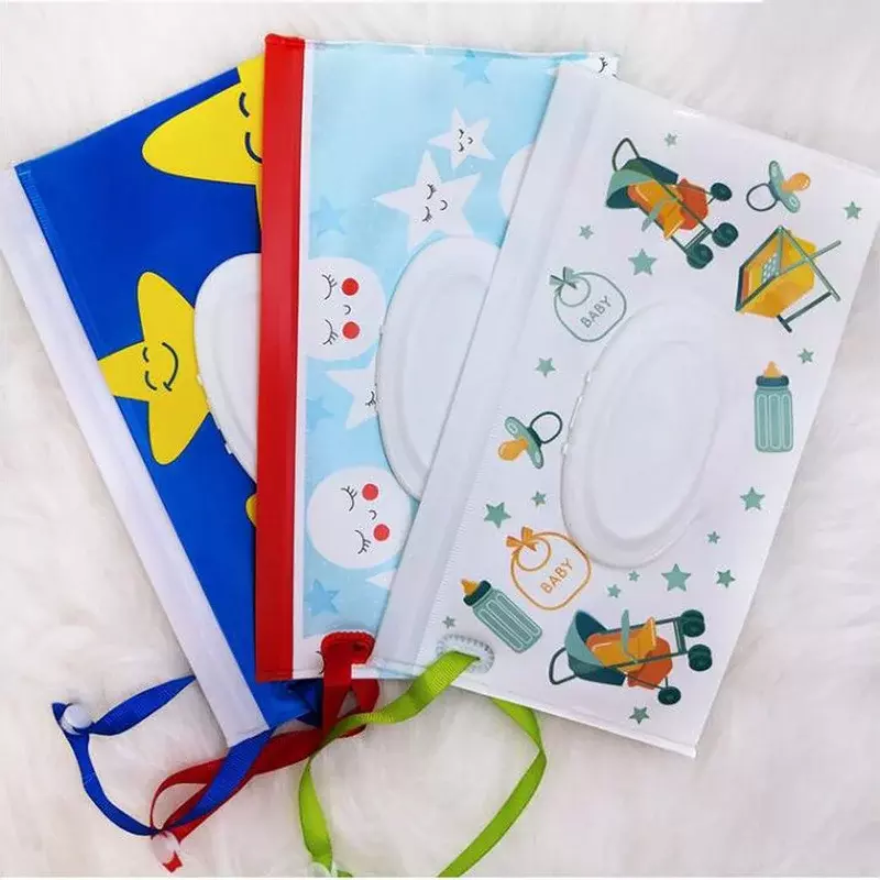 EVA детская сумка для влажных салфеток, портативный держатель для салфеток, флип-чехол с защелкой, многоразовый косметичка, полезная коробка для салфеток