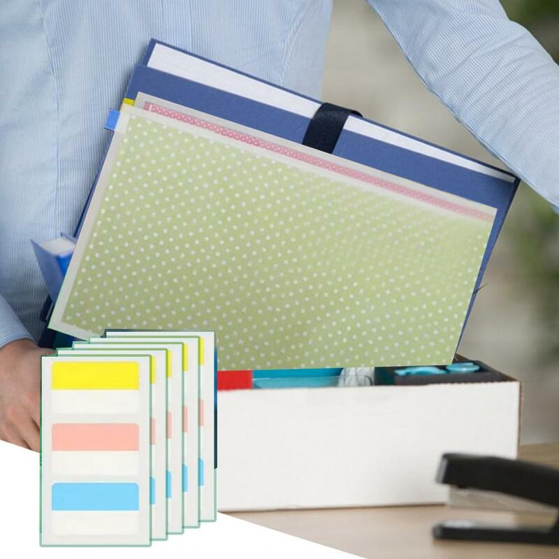 Envelope File Folder Scrapbook Paper Organizer with Sticky Index Tabs Transparent Waterproof Document Storage Bag