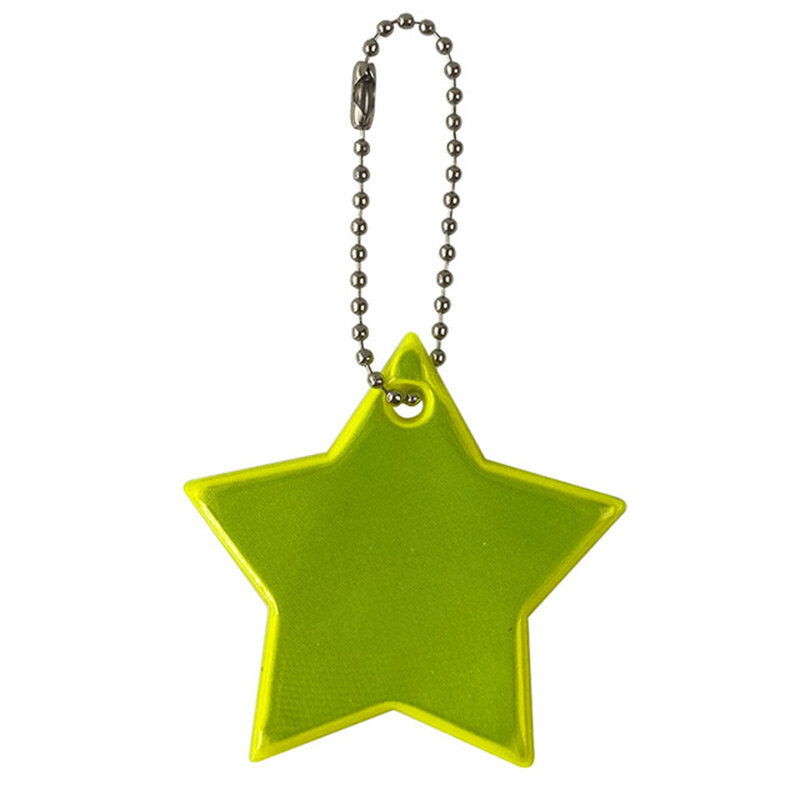 Sterne Reflektierende Keychain für Taschen Rucksack Anhänger Decor Schlüssel Ring Geschenk für Kid Nacht Sicherheit Reflektor für Dinge Verkehrs Licht