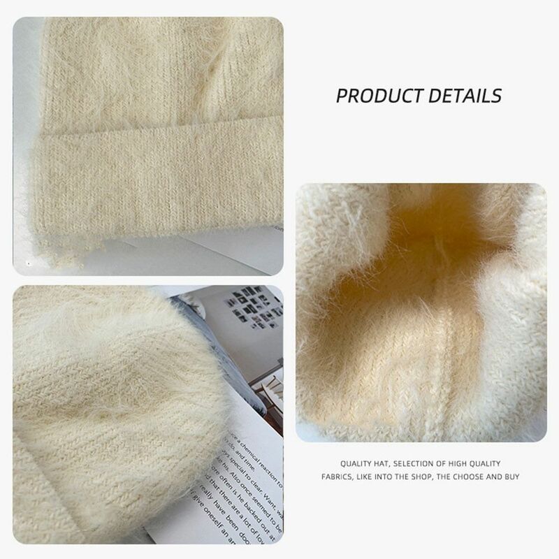 Bonnet en laine de lapin coupe-vent pour l'extérieur, chapeau chaud élégant vintage, cadeau de fête, haute qualité, plus document solide