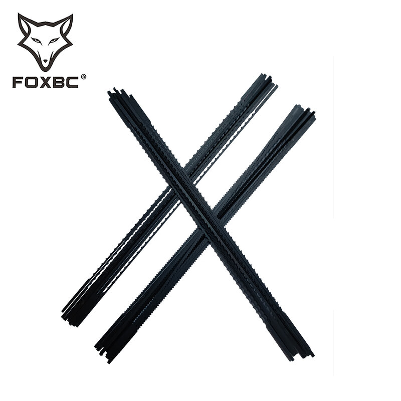 Foxbc 36 pces 130mm plain end rolagem viu lâminas 10 tpi 5 polegada para trabalhar madeira