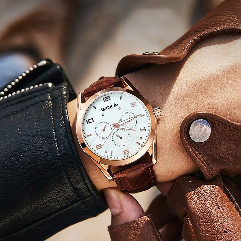 2022 Topmerk Luxe Horloges Heren Casual Lederen Quartz Horloge Heren Zakelijke Klok Mannelijke Sport Relogio Masculino Cadeau Horloge