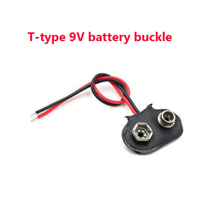 5 pçs/lote 9v botão de bateria t-type-type duro botão dc3.5 conversor de energia fêmea com dc 5.5*2.1