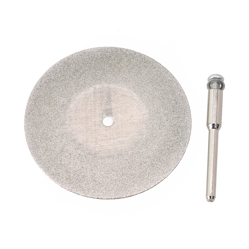 Cutting Wheel Blade Grinding Disc Kits Rotary Tool Wood Workshop Gem Metal 2pcs 40/50/60mm Diamond Metal Silver