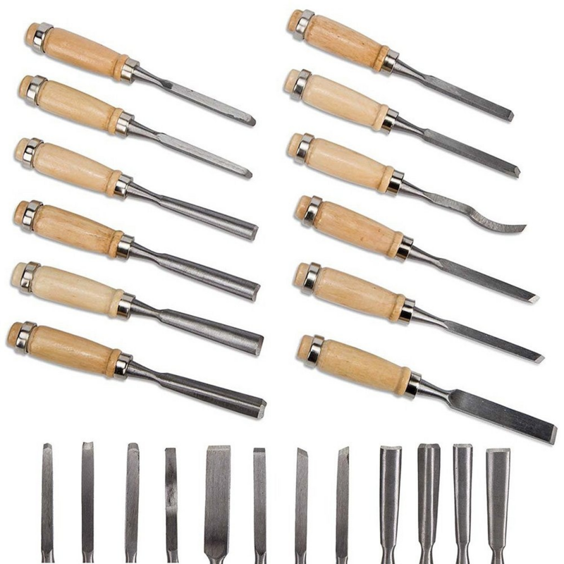 12 pz/borsa intaglio scalpello Sharp strumenti per la lavorazione del legno custodia per il trasporto manuale intaglio del legno utensili a mano Set per falegnami