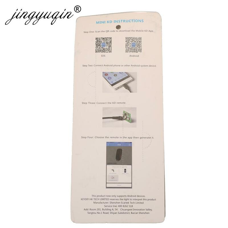 Jingyuqin Оригинальный мини KD дистанционный генератор ключей пульты дистанционного управления Поддержка для системы Android и IOS Mini KD Программирование автомобильных ключей B01 luxury