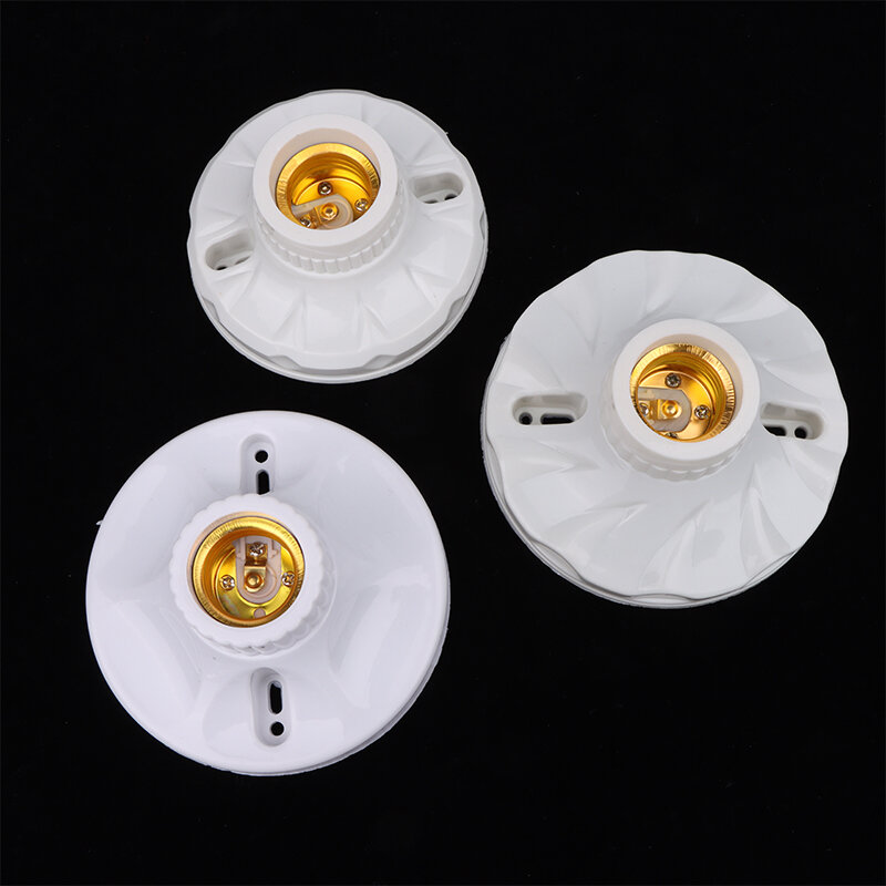 Suporte de lâmpada cerâmico resistente a altas temperaturas, Base de soquete E27, prático e prático, 1pc