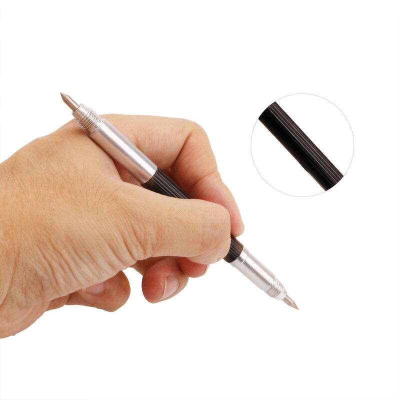 ปากกาเหล็กปลายแหลมทังสเตนคาร์ไบด์แบบสองปลายปากกาสำหรับเขียนเหล็กล่าสุด