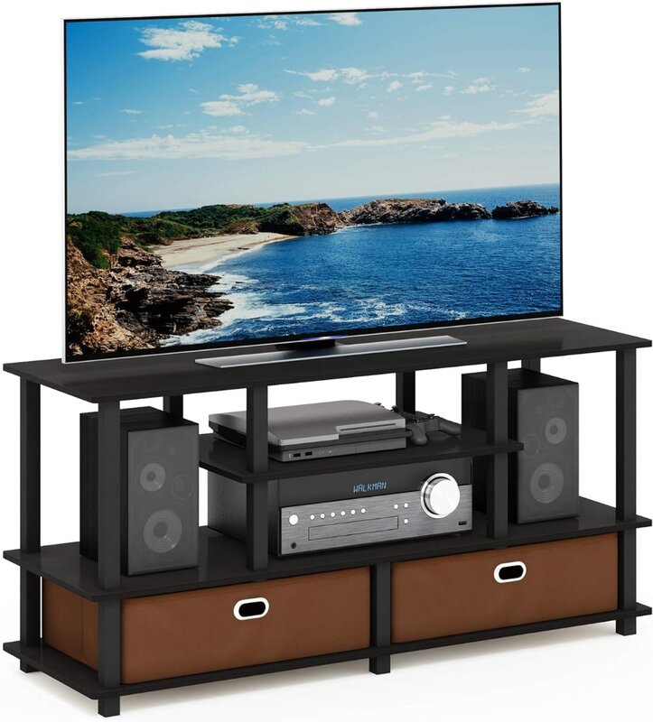 Furinno JAYA TV Stand for Up To 50-Inch 47.63 X 15.55 X 22.79 Inches TV