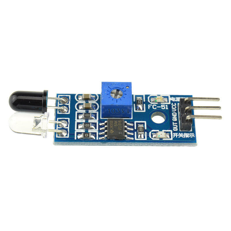 DC 3.3V-5V IR Infrared Obstacle Avoidance Sensor Module for Arduino Smart Car Robot 3-wire Reflective Photoelectric Switch