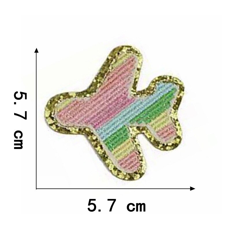 Naszywka Chenille 1 szt. Tęczowa diamentowa gwiazda naszywki samoprzylepne naklejki kokardka myszka na ubrania kurtka koszulka dekoracja torby