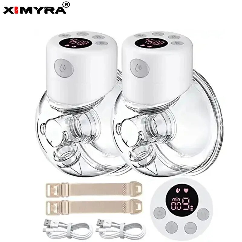 XIMYRA S12 핸즈프리 전기 가슴 펌프 모유 유축기 휴대용 가슴 펌프 착용 가능 무선 유축기