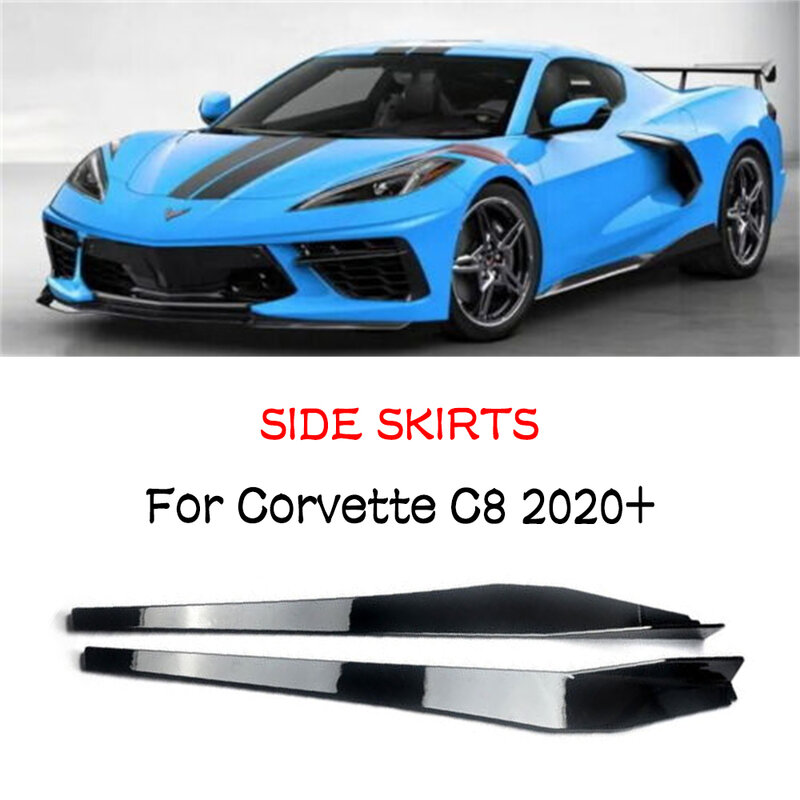 Corvette c8 2020-2024用サイドスカートエクステンション,車の外部部品,自動変更ツール,5mスタイル,アクセサリー
