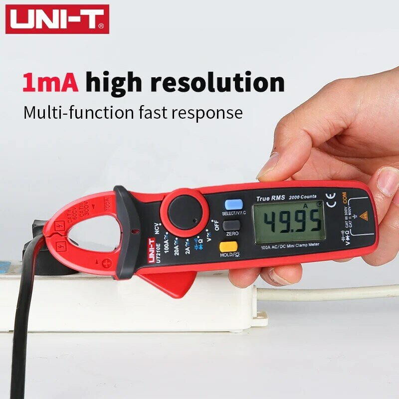 UNI-T UT210E Digital AC DC pinza di corrente True RMS pinze amperometro Tester di tensione multimetro misuratore di frequenza di resistenza