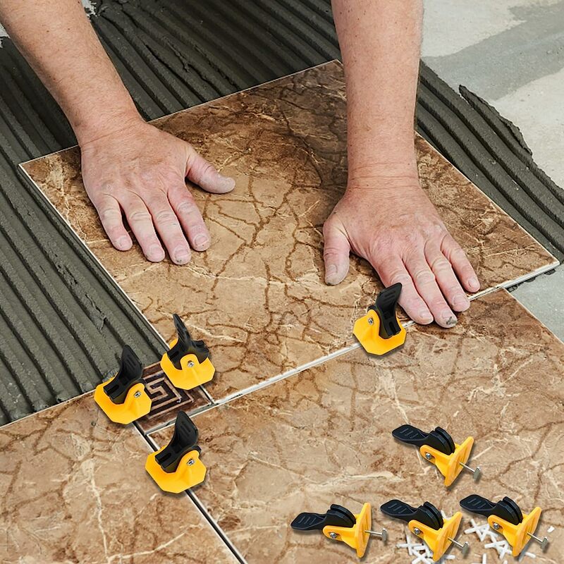 Kit perata ubin lantai, sistem penyamarataan ubin plastik pemosisian tukang lokasi spacer untuk lantai