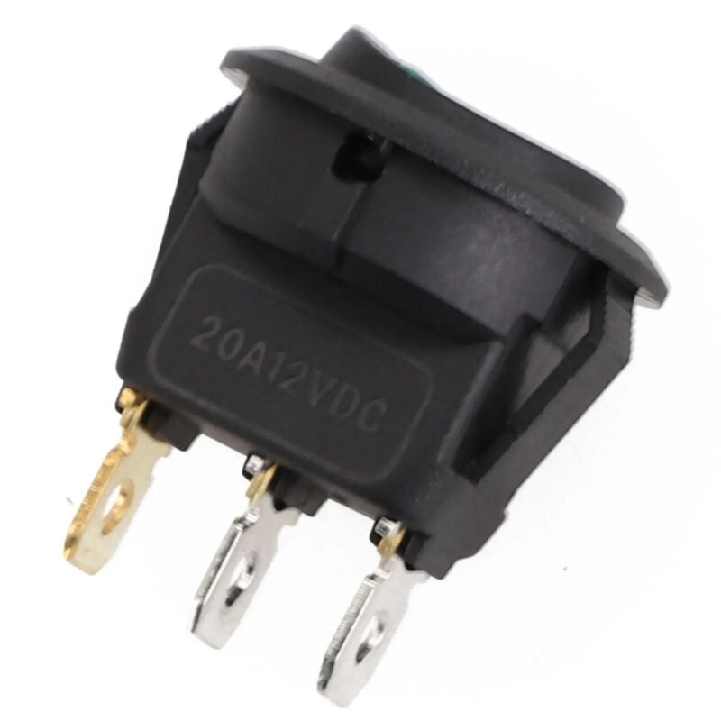 Voertuig Ronde Zwarte Sensoren Switch 3 Pin Rocker Parking Off Schakelaar Voor Achter Loopsensor Interieur Accessoire 12V 20a 3X2X2Cm