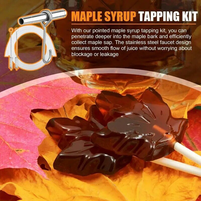 Maple Syrup Supplies Reusable Stainless Steel Tree Taps Safe Energy-Saving Maple Syrup Supplies Maple Syrup Taps For Family Farm