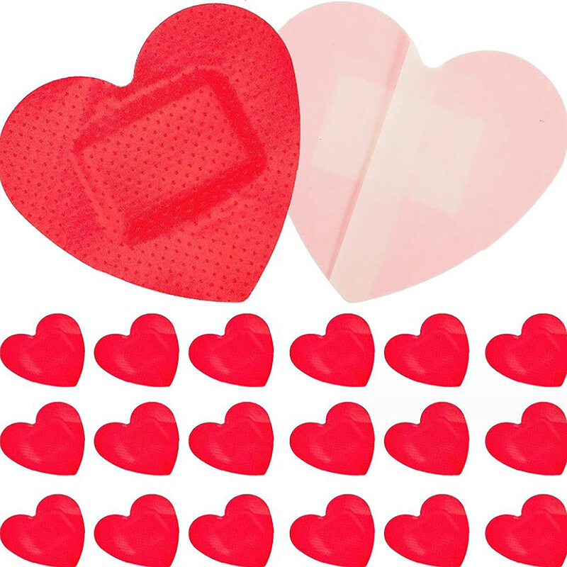 Гидроколлоидная повязка, повязка в форме сердца, Самоклеящиеся повязки для ран в форме сердца, марля для оказания первой помощи