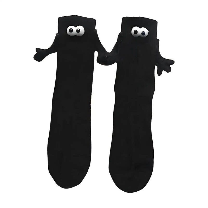 Casual Socks Lovely Funny Gifts Bedroom Holding Hands Socks Cartoon Decorative Summer Party Magnetic Suction 3D Couple Socks
