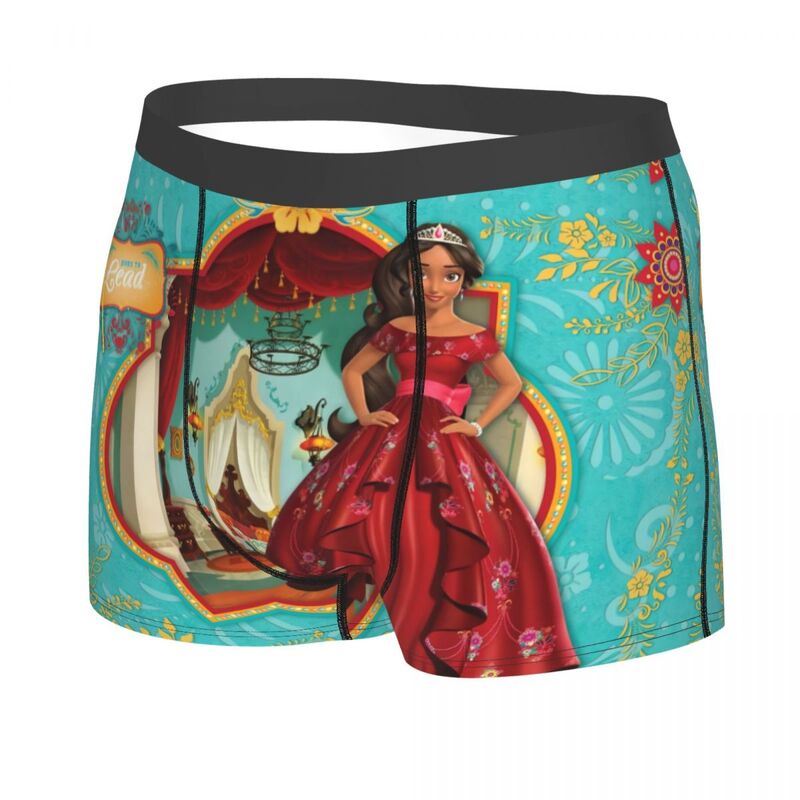 Disney Elena Of Avalor Underwear Male Printed Customized Anime Adventure Boxer Briefs Shorts Panties Breathable Underpants