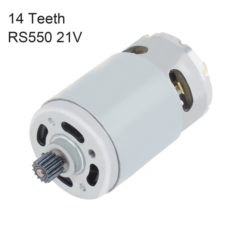 RS550 9/11/12/14 Teeth DC Motor 10.8/12/14.4/16.8/21/25V Motor with Two-speed and High Torque Gear Box for Electric Drill