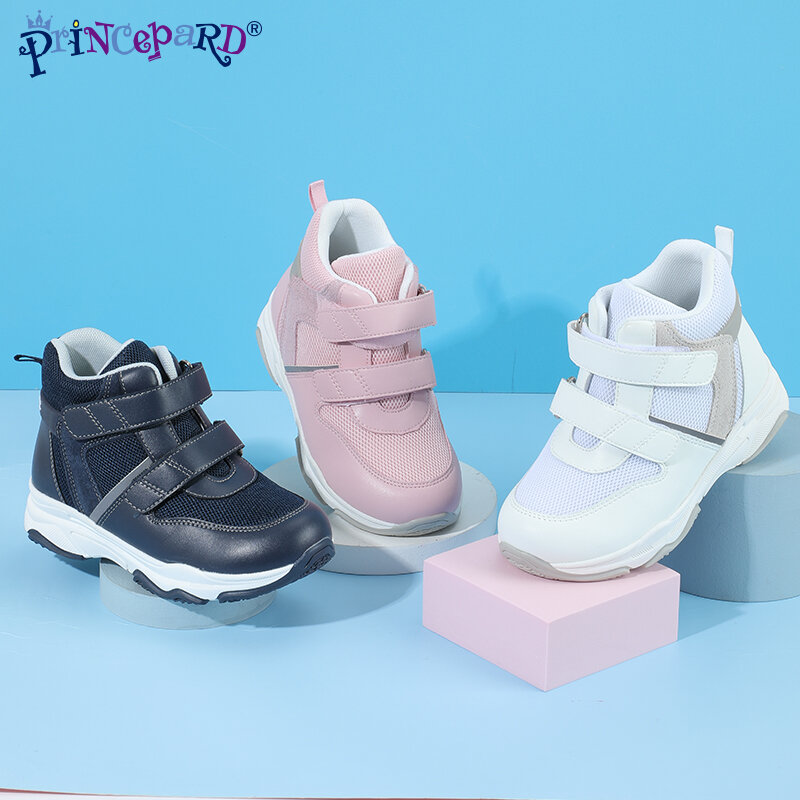 Оптовая продажа, удобные детские ортопедические ботинки Princepard, корректирующие Повседневные детские кроссовки для поддержки лодыжки с плоскостопием
