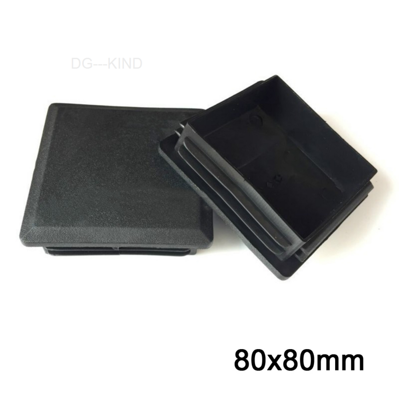 1/2/Stuks 80X80Mm Vierkante Plastic Cover, Insert Tube Cover, Bung, zwart/Wit