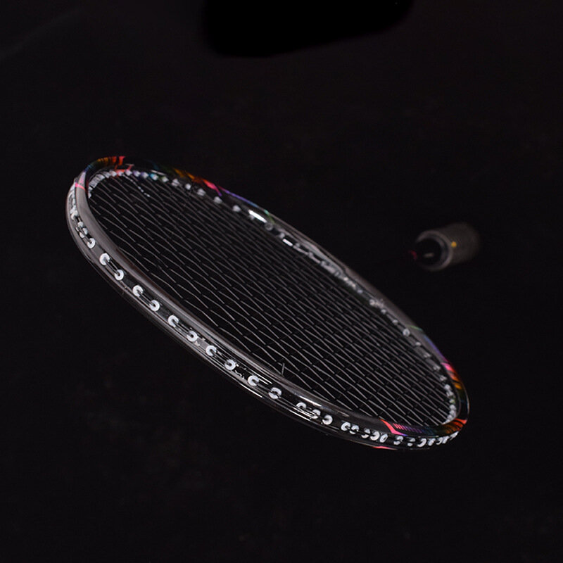 Gift Box 8U Badminton Racquet Authentic All Carbon One Piece Handle Ultra Light Attack Racquet Single Racquet