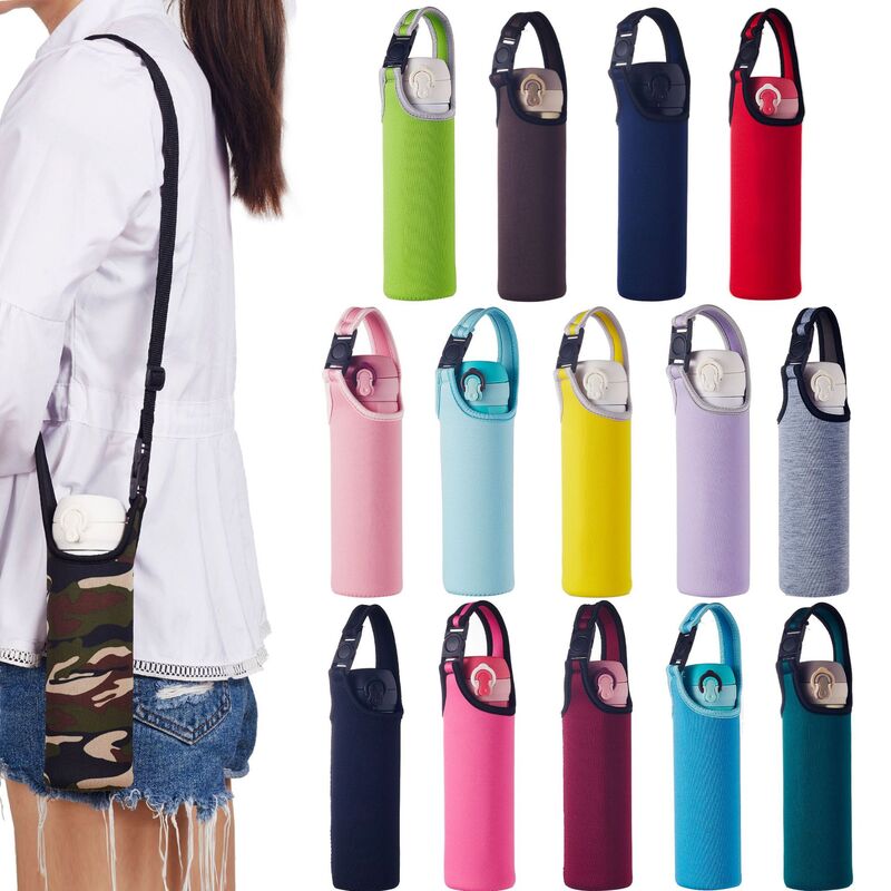 450Ml-600Ml Draagbare Neopreen Vacuüm Cup Fles Mouw Water Cover Isolator Sleeve Bag Glazen Fles Case Pouch sport Camping Ac