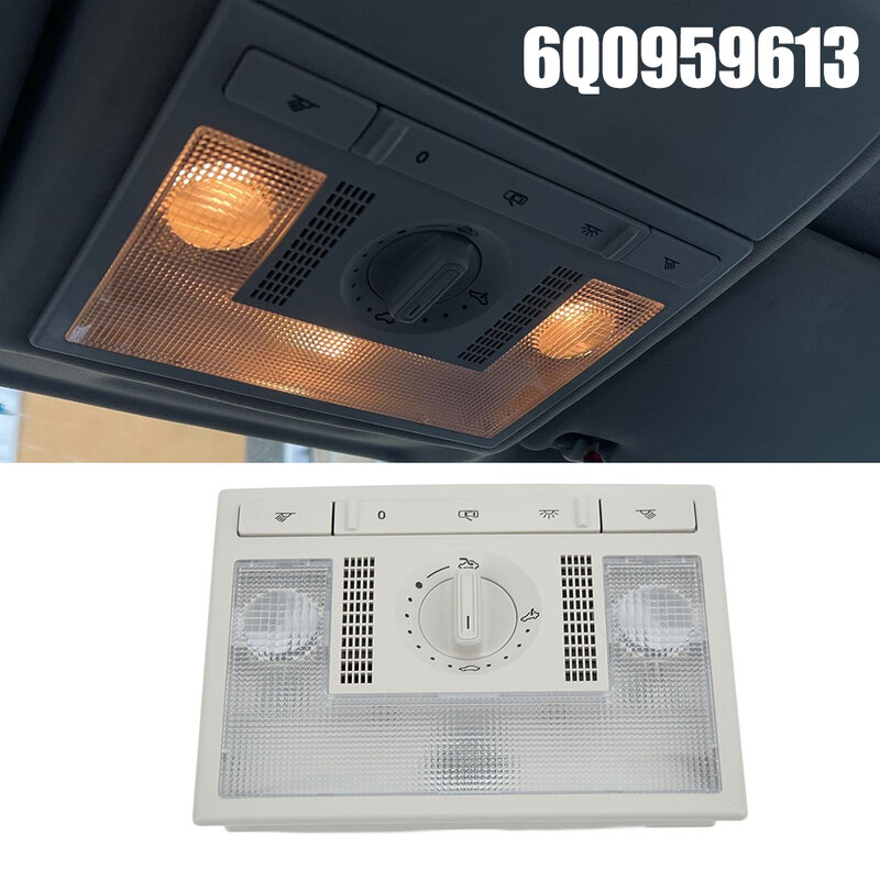 Luz de techo Interior de coche, lámpara de lectura delantera, luz de techo, interruptor solar, para VW Polo, Altea 2004 +, Leon 4 2006-2013
